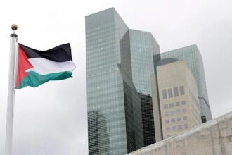 Palestinian Flag at UN