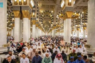 Pilgrims Friday prayers
