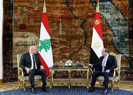 Sisi and Lebanese President
