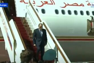 Sisi arrives in Moscow