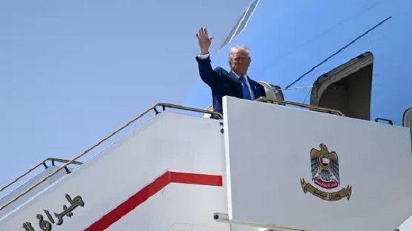 Trump leaves the UAE