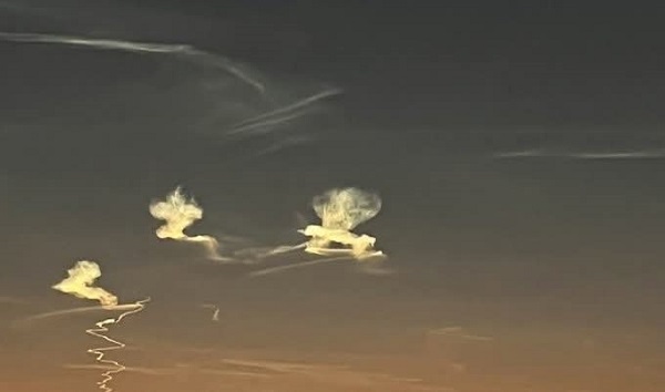 Strange lights seen over Egypt