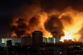 Drone attack on Kiev 1