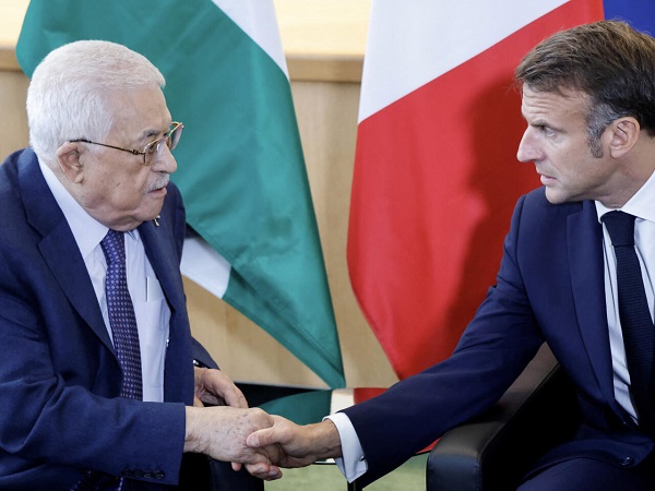 Macron and Abbas