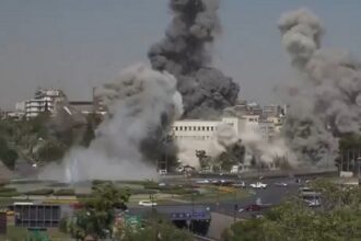 Syrian defense ministry bombed by Israel