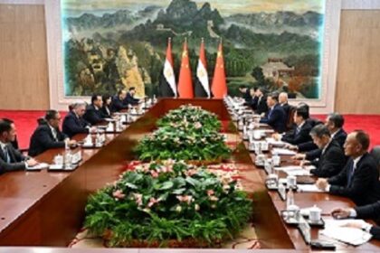 Chinese President and Egyptian PM