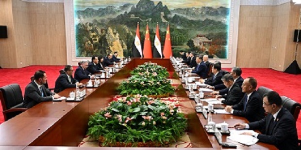 Chinese President and Egyptian PM