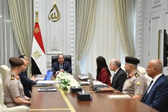 President Sisi on irrigation