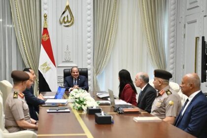 President Sisi on irrigation