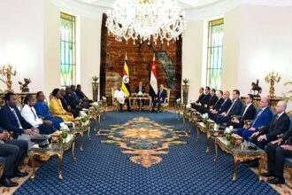 President Sisi with President of Uganda