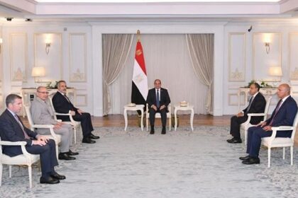 President Sisi and Turkish FM