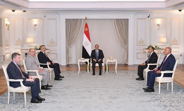 President Sisi and Turkish FM