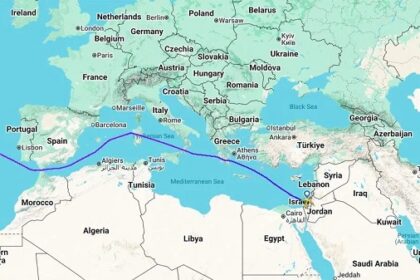 Natanyahu's plane route