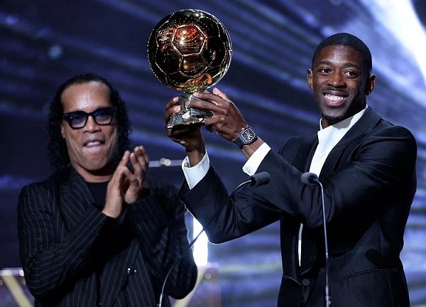 Ousmane Dembele wins Ballon D'ore