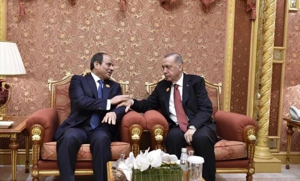President Sisi and Erdogan in Doha