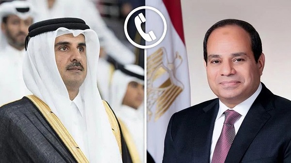 President Sisi and Qatari Emir