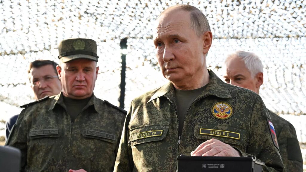 Putin in Military attire