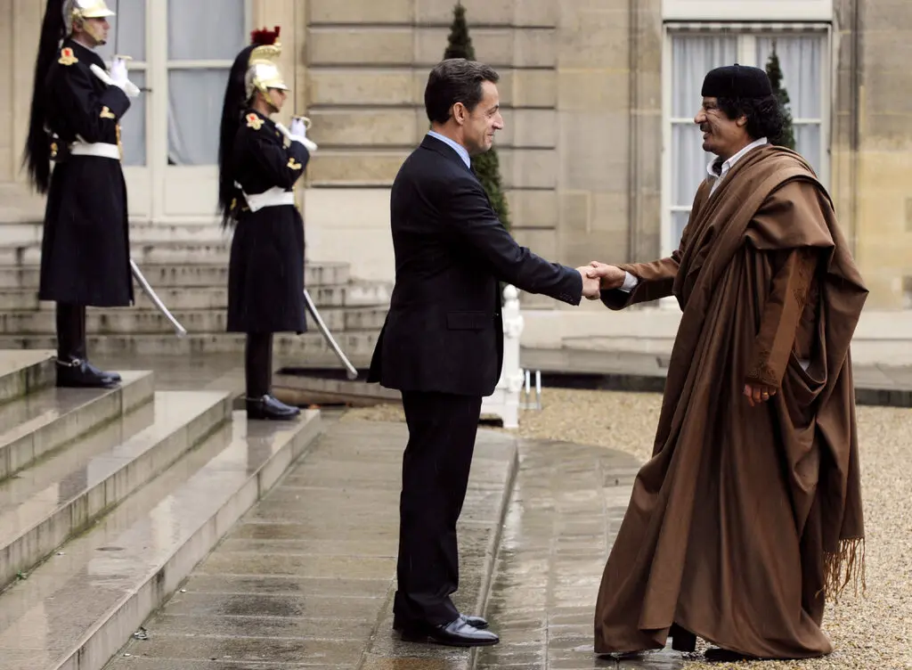 Sarkozy and Gaddafy
