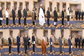 Ambassadors presenting credentials