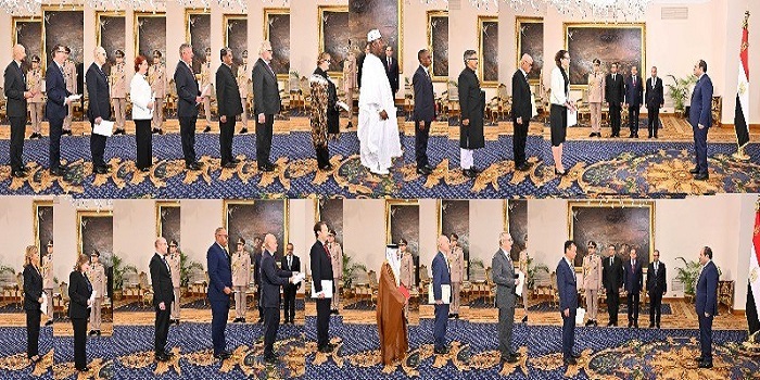 Ambassadors presenting credentials