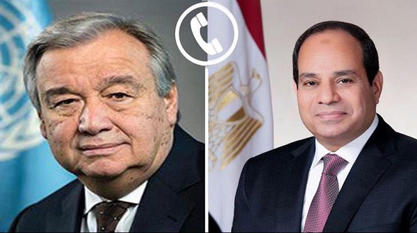 Guterres and President Sisi