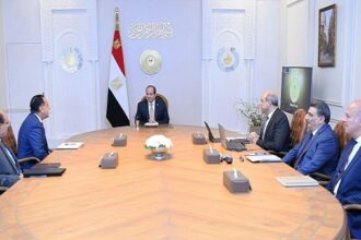 President Sisi and airports officials