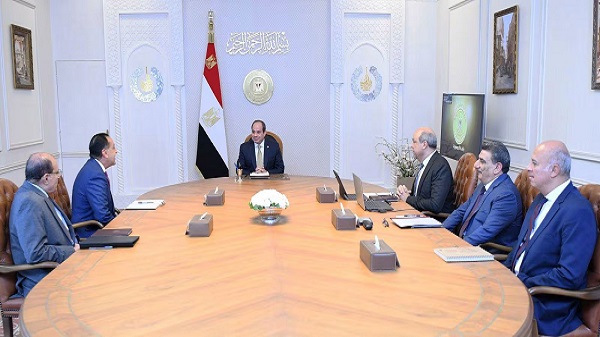 President Sisi and airports officials
