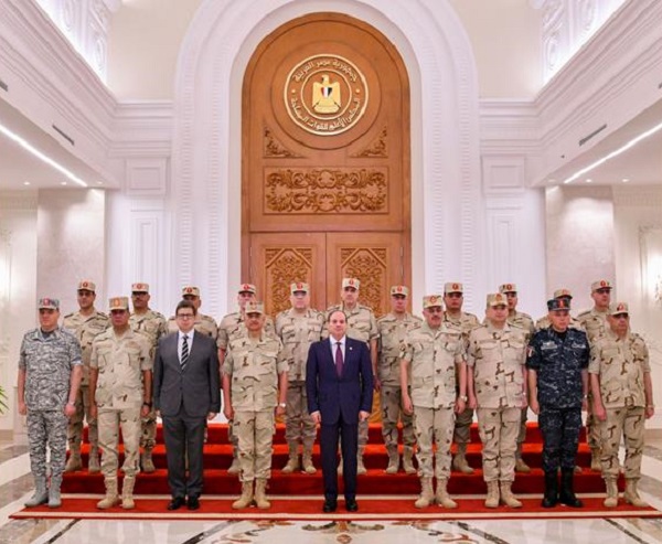 President Sisi and top brass