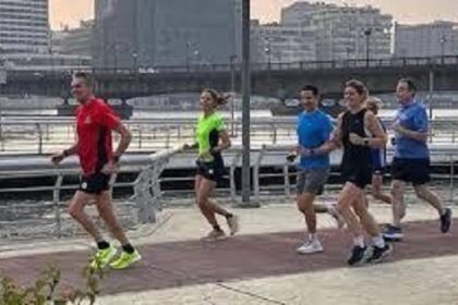 Dutch Prime Minister Dick Schoof and Belgian Prime Minister Bart De Wever, with their spouses, enjoyed an active workout along the Nile