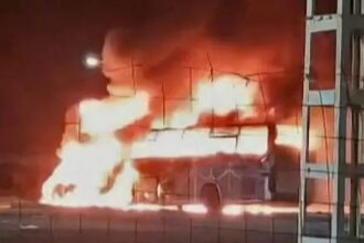 Fiery crash