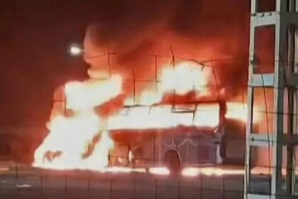 Fiery crash