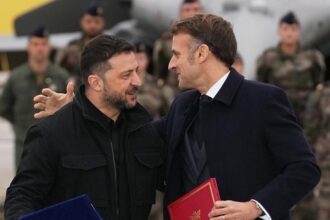 Macron and Zelensky