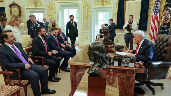 President Trump and Al Sharaa