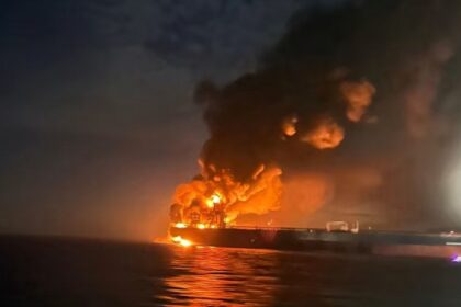 Russian oil tanker hit