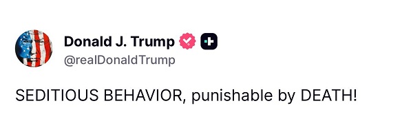 Trump seditious