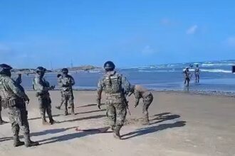 US troops on Mexican beach