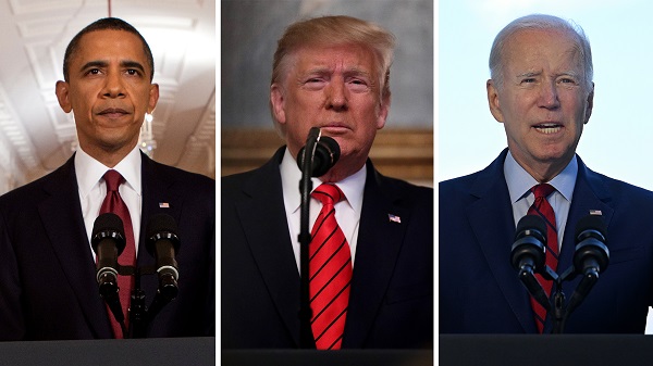 Obama Trump and Biden
