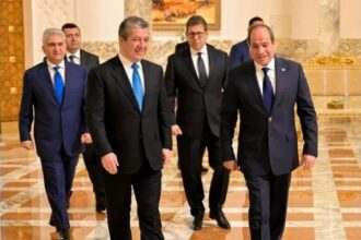 President Sisi and Kurdistan Chief