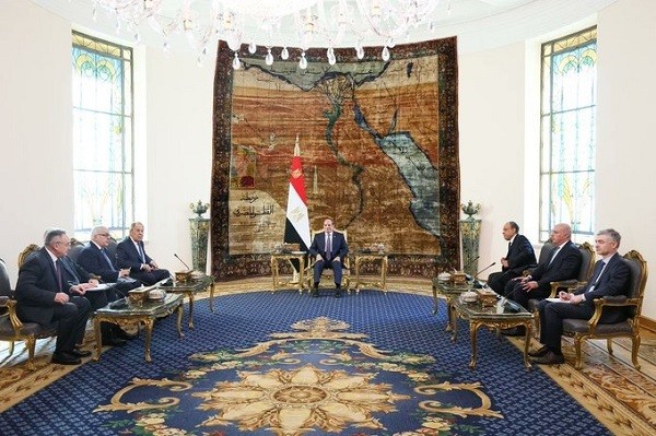 President Sisi meets Lavrov