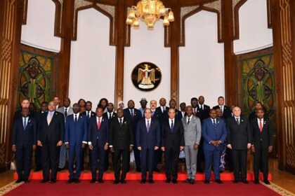 President Sisi with African representatives