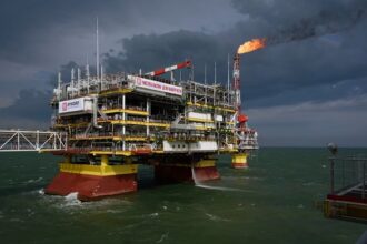 Russian oil rig