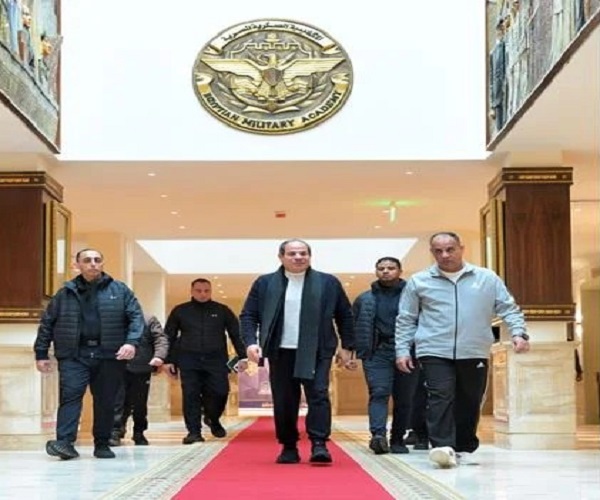 President Sisi at Military academy