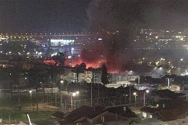 Dimona area is hit