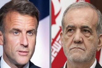 Macron and Pezechkian