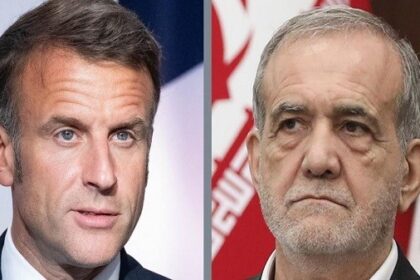 Macron and Pezechkian