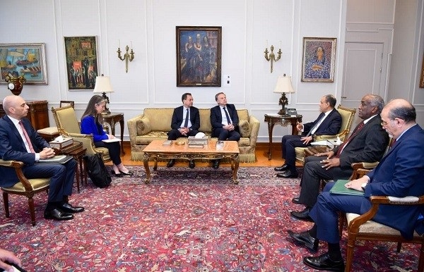 Egypt FM and French Amb