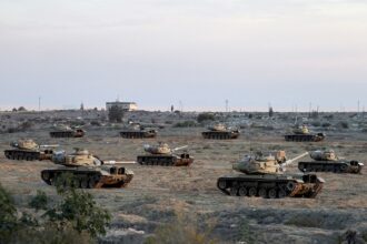 Egyptian tanks in Sinai