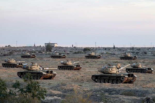 Egyptian tanks in Sinai