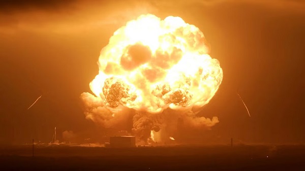 Blue Origin rocket explodes