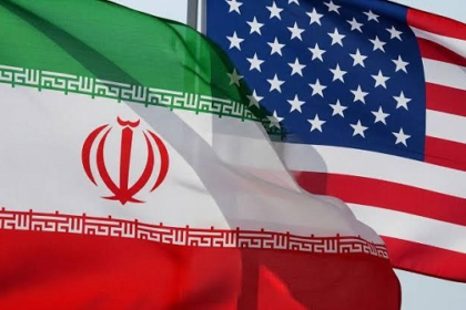 Iran and US flags